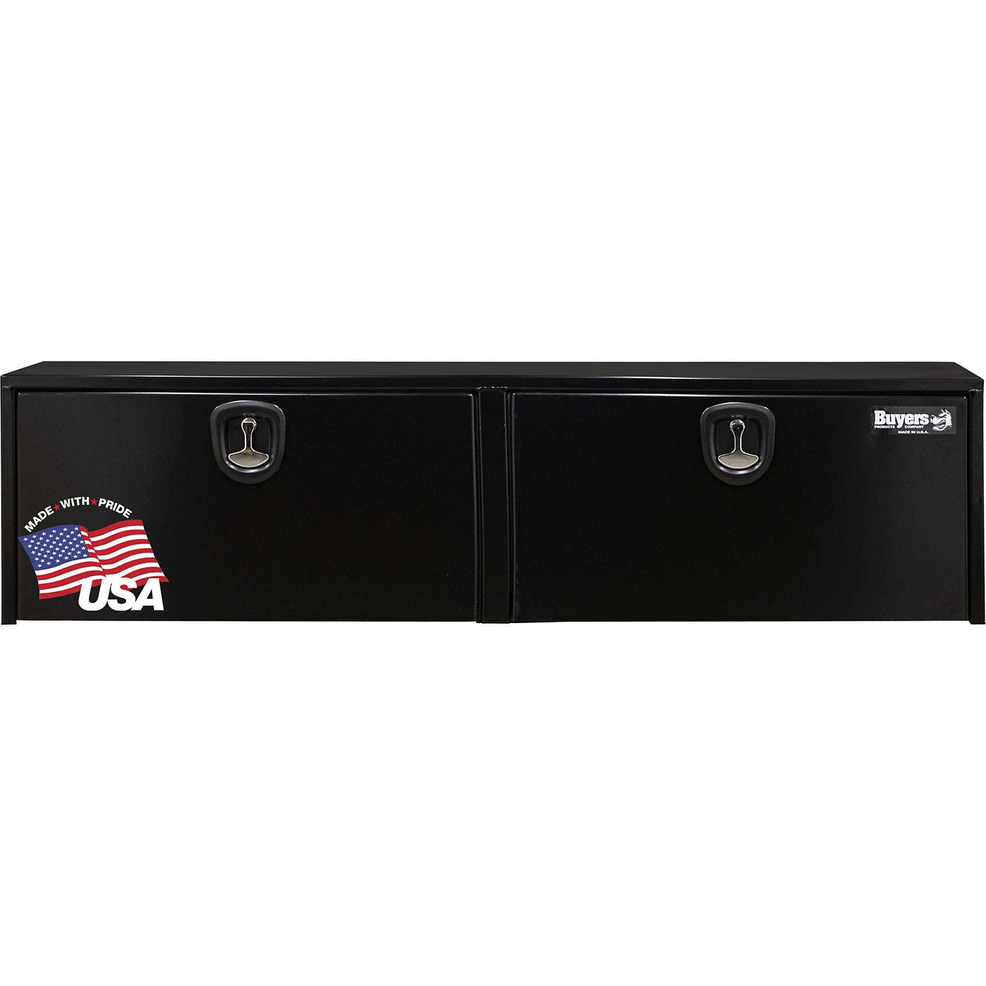 Buyers Products, 72x18x18in. Underbody Truck Bed Tool Job Storage Box, Width 18 in, Material Carbon Steel, Color Finish Black, Model# 1732320